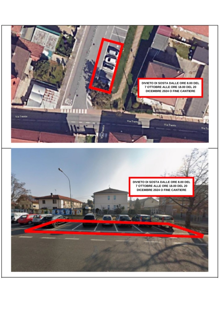 ORBASSANO - Finiti i lavori di rifacimento del marciapiede di strada Volvera, aperto il cantiere in via Trento