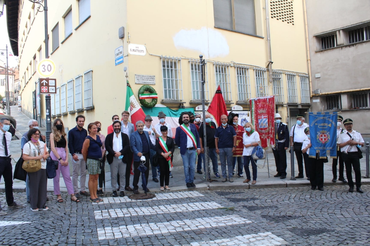 MONCALIERI - La città ricorda il sacrificio dei tre martiri della Resistenza uccisi il 27 luglio 1944