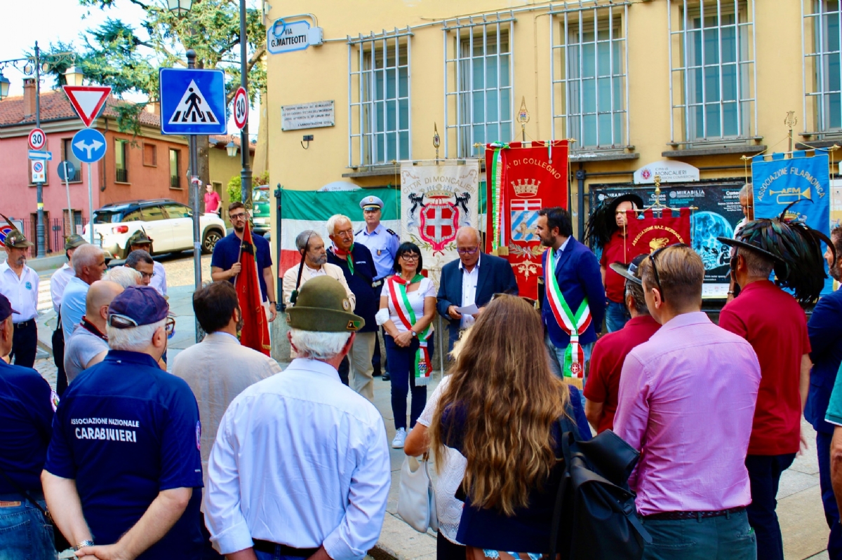 MONCALIERI - La città ha ricordato i tre ragazzi fucilati in viale Porta Piacentina - FOTO