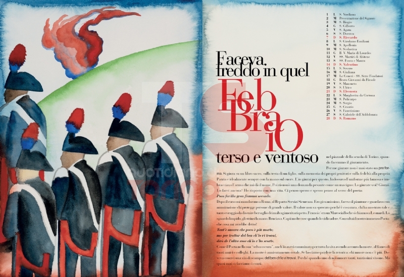 TORINO - Presentato il calendario storico 2021 dell'Arma dei carabinieri - FOTO e VIDEO