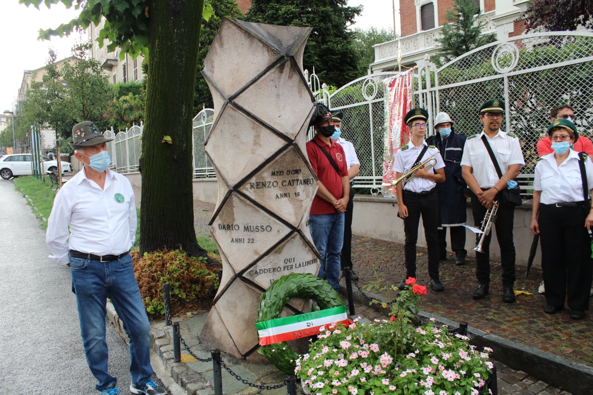 MONCALIERI - La città ricorda il sacrificio dei tre martiri della Resistenza uccisi il 27 luglio 1944