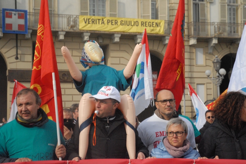 NICHELINO - Nel corteo dei lavoratori Embraco, anche il sindaco e l'assessore Verzola - LE FOTO -