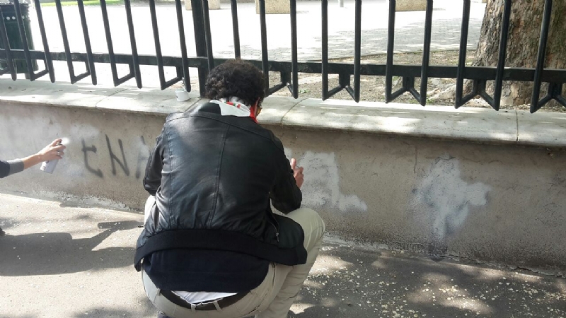 Nichelino - Croce celtica sul giardino della Resistenza. Verzola: «Un atto vergognoso»