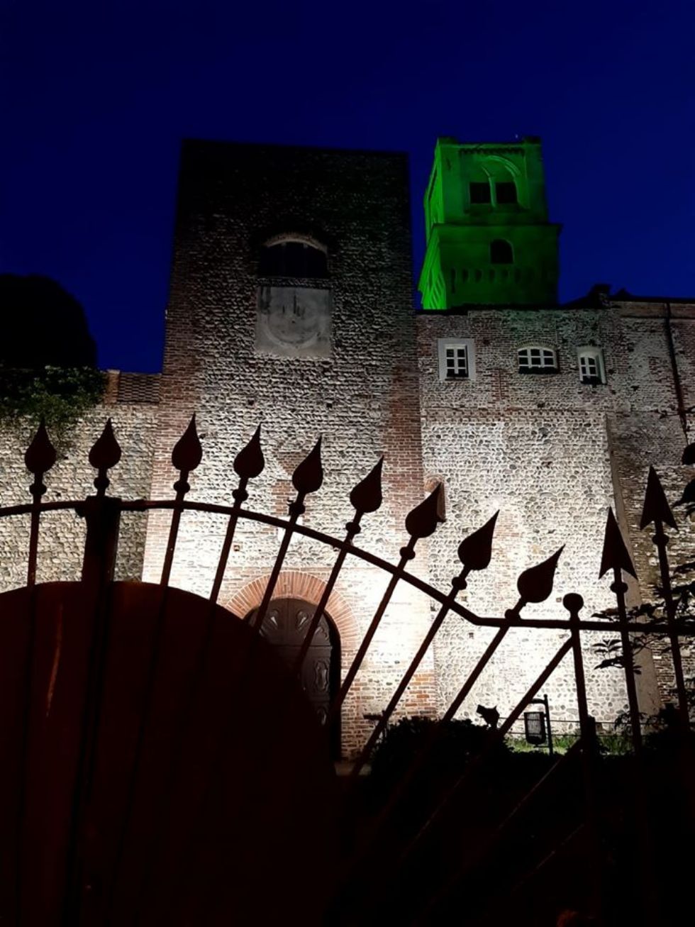 RIVALTA - Oggi è la giornata mondiale dell'infermiere e la torre del castello si colora di verde