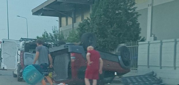 LA LOGGIA - Paura nella serata per un incidente vicino al Gigante
