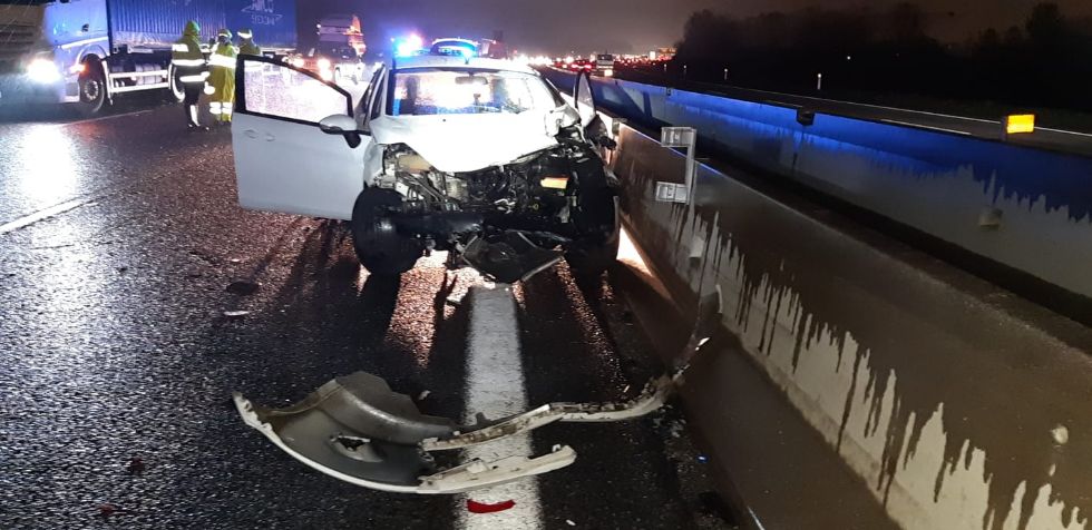 ORBASSANO - Incidente sulla tangenziale nella serata: un ferito