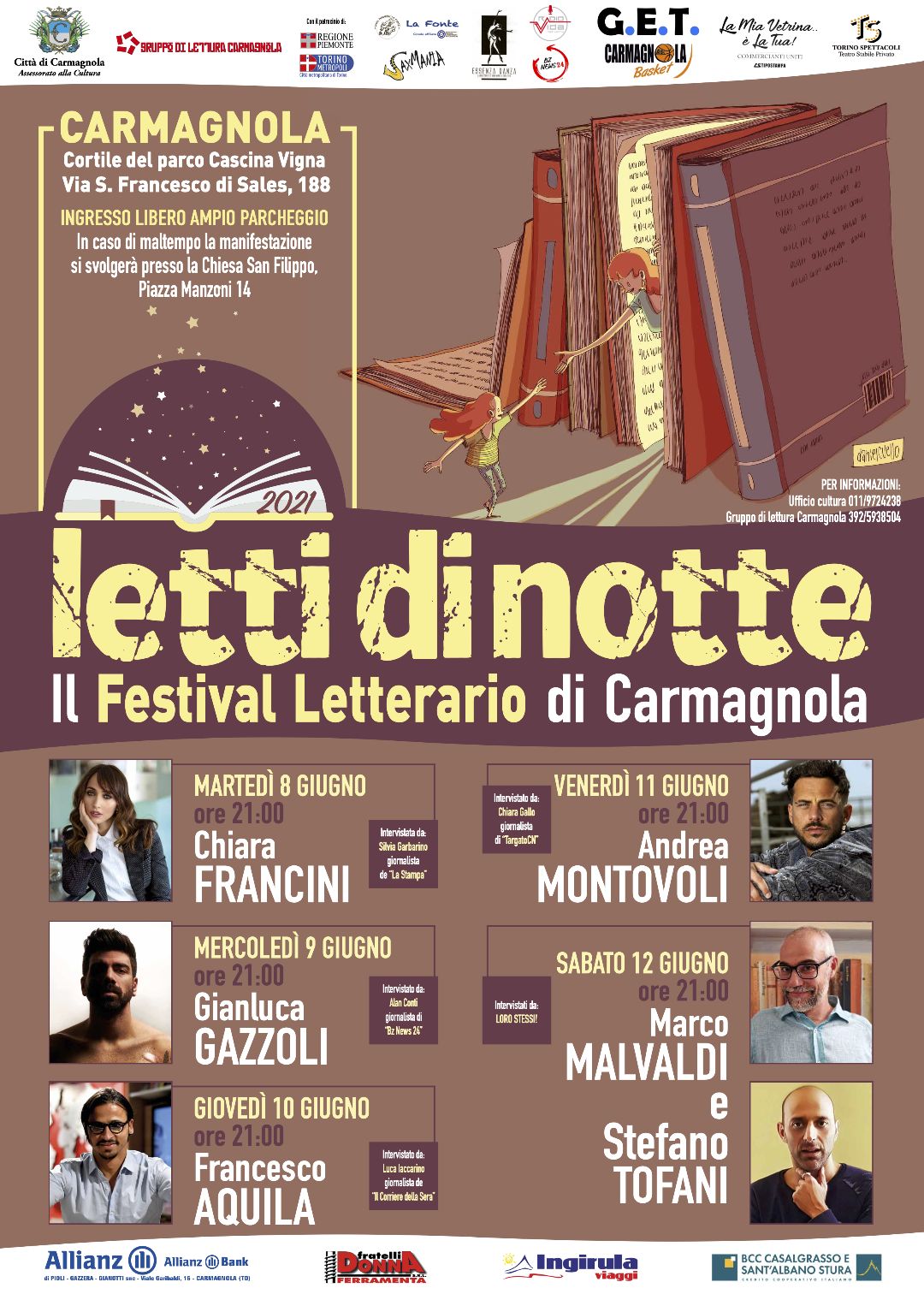 CARMAGNOLA - Torna il festival "Letti di Notte"