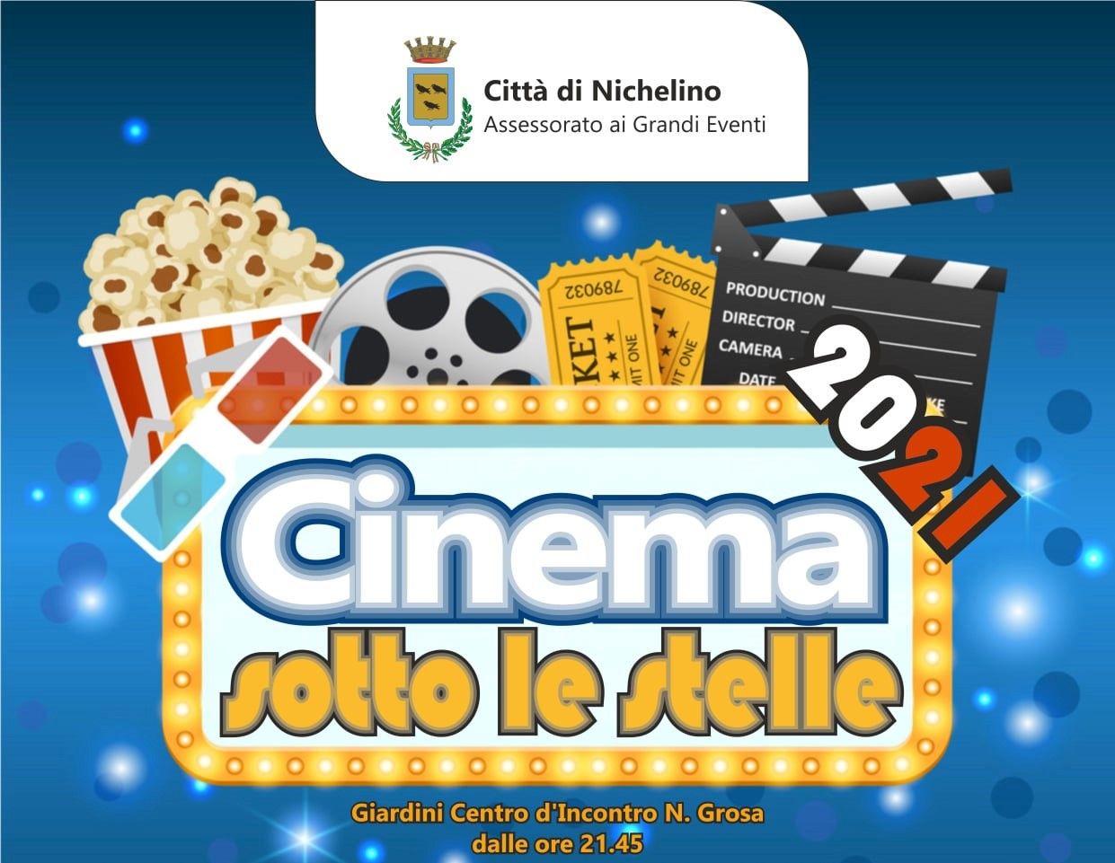 NICHELINO - Torna «Cinema sotto le stelle» al Centro Grosa