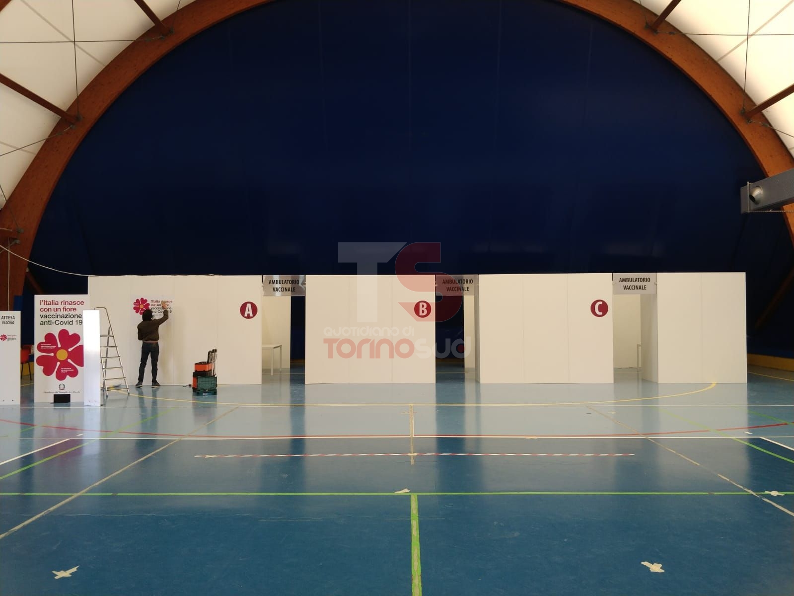 VINOVO - Questa mattina l'inaugurazione del centro vaccinale a Tetti Rosa